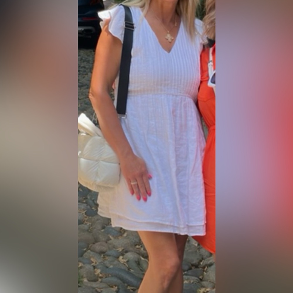 Vineyard Vines White Linen Dress